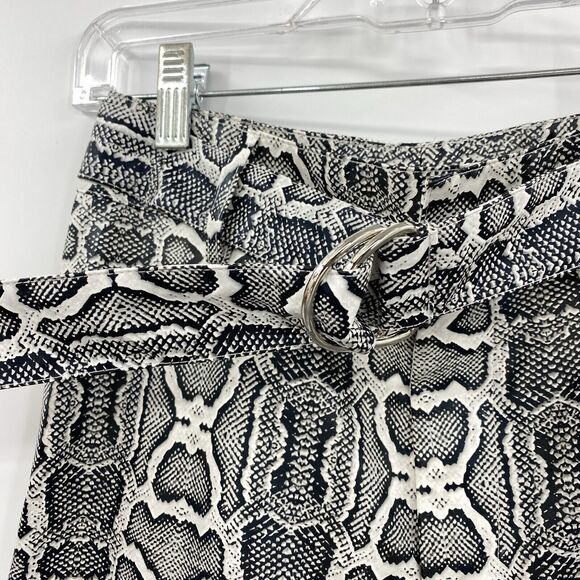 I AM GIA Faux Leather Animal Pattern Pants Small High Waist Grunge Indie Sleeze - Picture 4 of 11